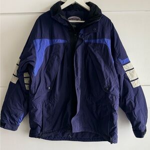 Skimarket Men's Blue and Gray ski Jacket